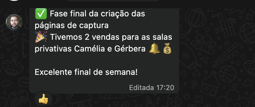 Fase final da criação das páginas de captura - 2 vendas