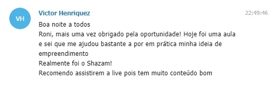 Depoimento Victor Henriquez - mentoria