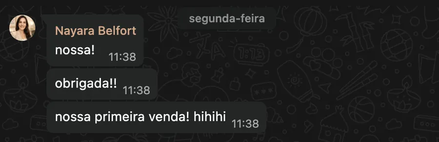 Depoimento Nayara Belfort - primeira venda